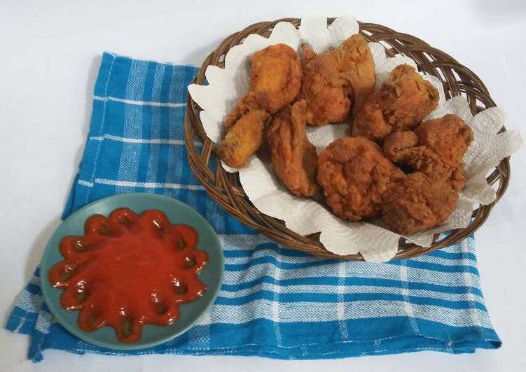 gambar untuk cara membuat Ayam goreng ala KFC