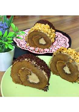 Mocha nought roll cake (Bolu Gulung)