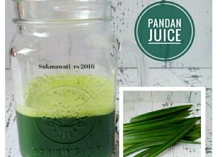 resep Pandan Juice - Ekstrak Pandan/Pewarna Hijau Alami