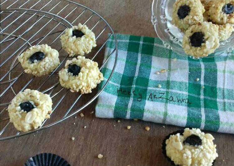 bahan dan cara membuat Choco thumbprint cookies