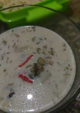 Sayur jantung pisang kacang hijau