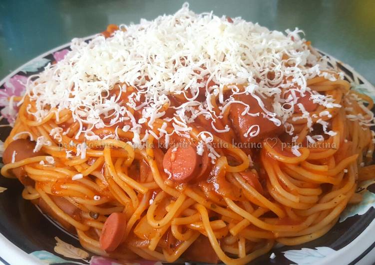 gambar untuk resep Spaghetti Bolognaise (ala sate sosis) ??