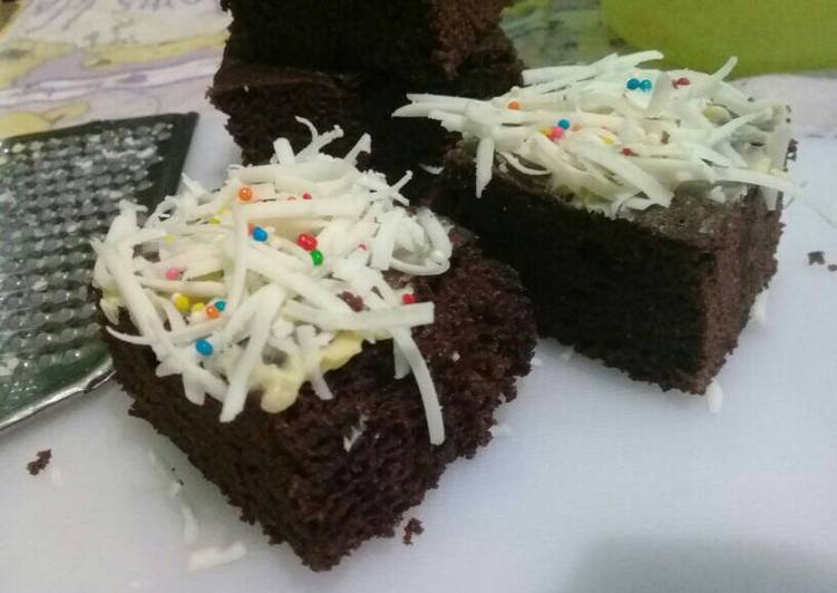 resep Brownies kukus tepung ketan putih