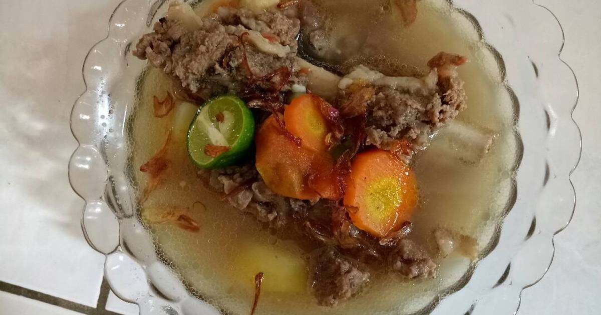 Resep Sop tulang daging sapi #kitaberbagi oleh Syifa 