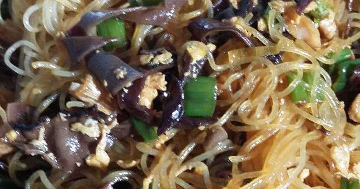 Resep bihun goreng jamur bunga bawang oleh rhea - Cookpad