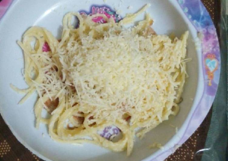 resep masakan Spaghetti saus keju