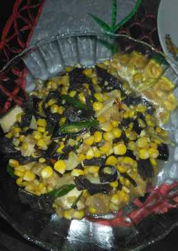 Tumis Jamur Kuping jagung Manis Saus Tiram