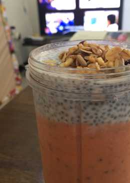 Papaya Yogurt Chia Pudding