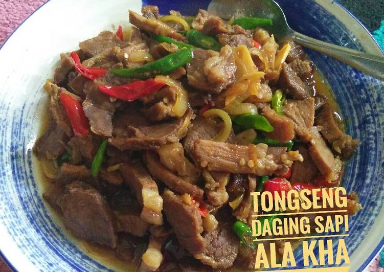 resep lengkap untuk Tongseng Daging Sapi
