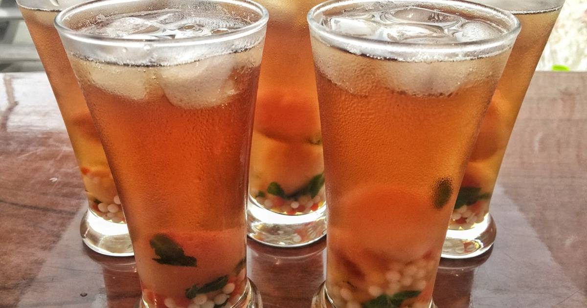 Resep Ice Lychee Mint Tea