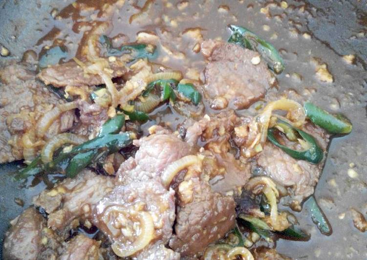 Resep Tumis daging sapi - Alzena Kitchen