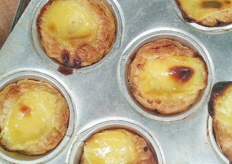 cara membuat Portuguese Egg Tart