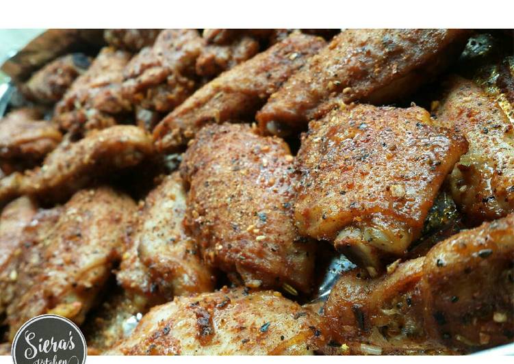 Resep Baked Chicken Wings Herb - Siera's Kitchen