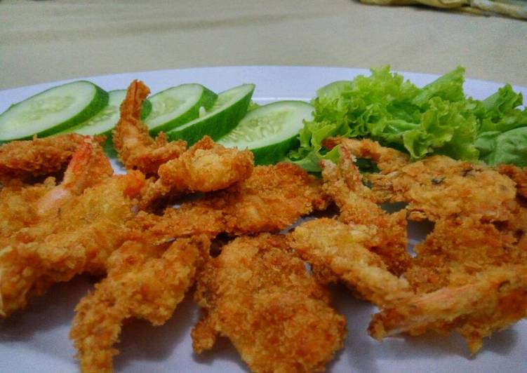 resep masakan Udang goreng tepung panir