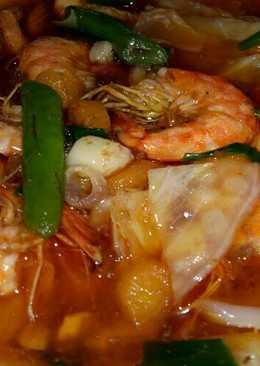 Udang sayuran asam manis