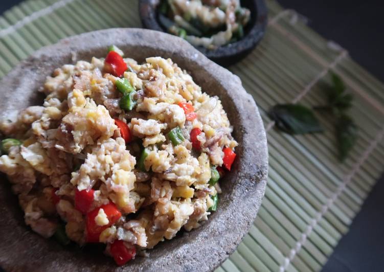 resep masakan Orak Arik Asin Peda