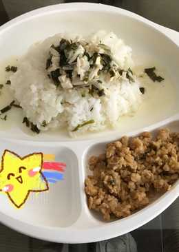 Mpasi tempe penyet kuah sawi enoki 11m