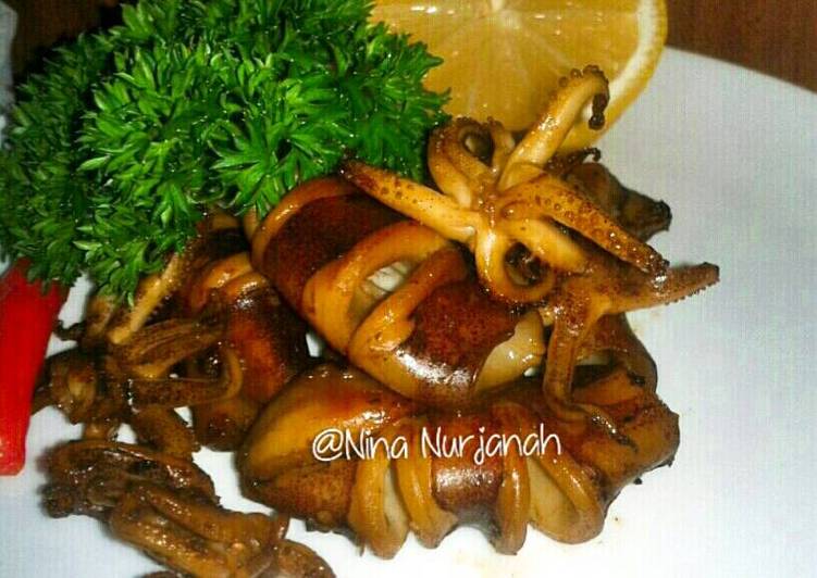 Resep Cumi panggang kecap Kiriman dari Nina Nurjanah