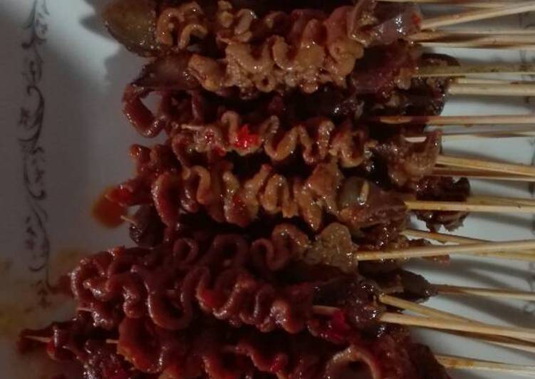 resep lengkap untuk Sate usus ati ampela