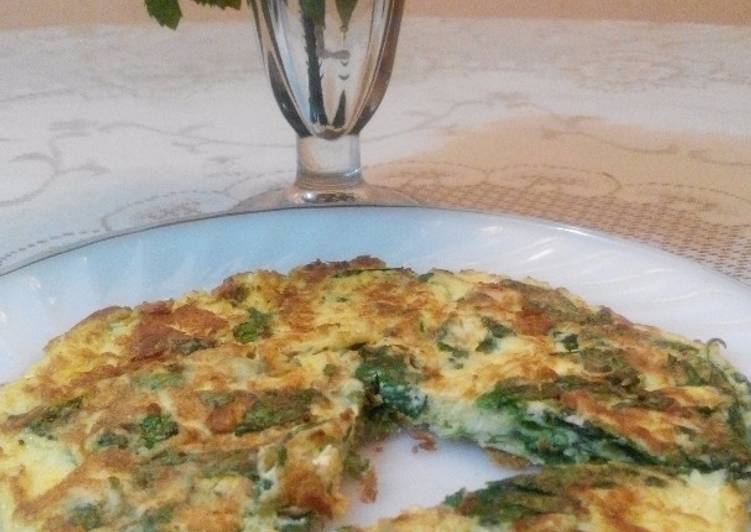 resep makanan Omelette Bayam