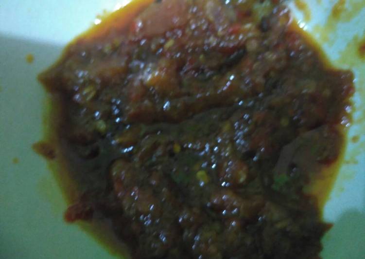 cara membuat Sambal nasi uduk