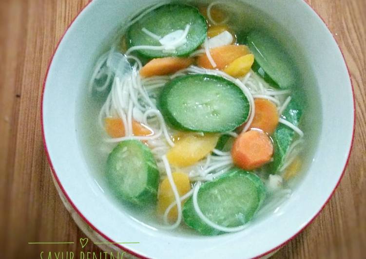 resep lengkap untuk Sayur Bening Timun Wortel & Misoa #pekaninspirasi