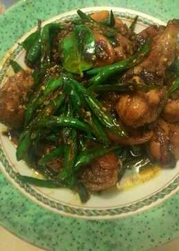 Ayam Goreng Saos Tiram Cabe Hijau