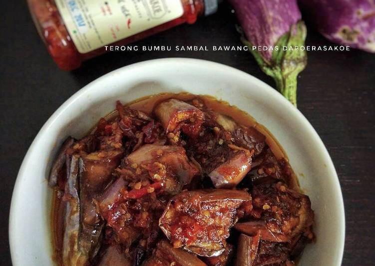 resep lengkap untuk Terong bumbu sambal bawang pedas (#pr_olahanterong)