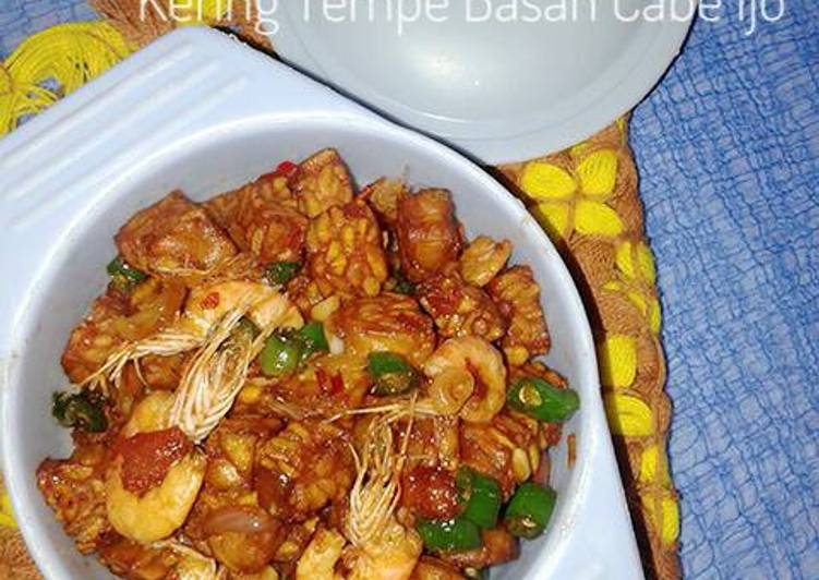 Resep Kering Tempe Basah Cabe Ijo (#Pr_Recookmasakanpedas) - Rahmaniar