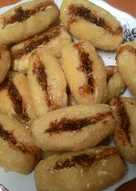 Pempek goreng belah isi ebi