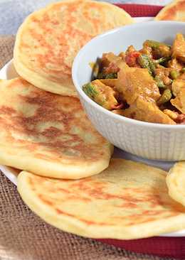 Thai Peanut Chicken dengan Naan Bread