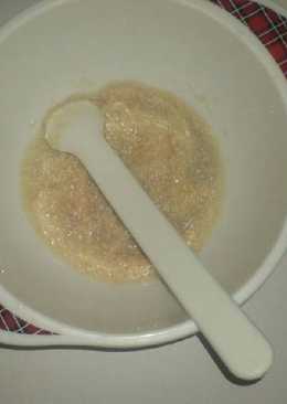 Mpasi Bubur nasi+kacang panjang+tahu