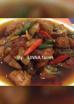 Ikanð¦Asin tenggiri masak Asam manis