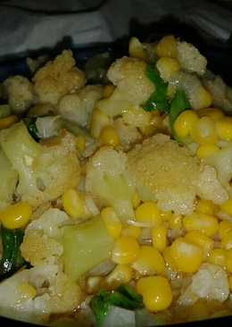 Kembang kol jagung manis Bumbu Asam Maniz Pedaz