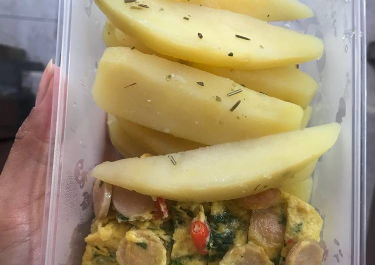 resep makanan Menu diet kentang dan telur tamagoyaki