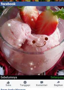 Ice cream strowberry