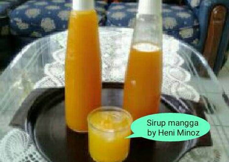 bahan dan cara membuat Sirup mangga