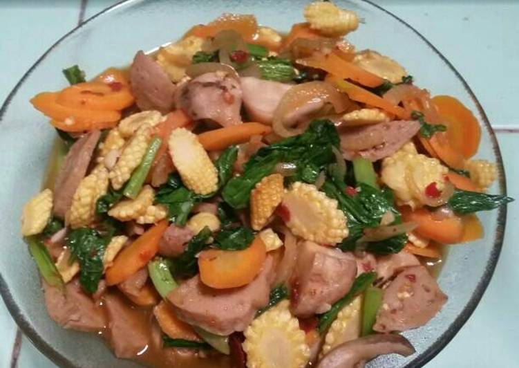 resep makanan Tumis sayur jamur saos tiram