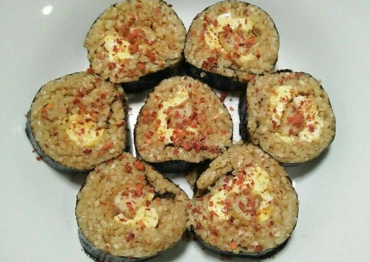 resep lengkap untuk Nasi Goreng Kimbap