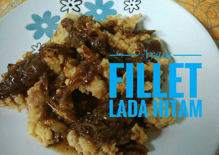 gambar untuk resep makanan Ayam fillet lada hitam