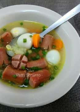 Sop Sosis Telur Puyuh