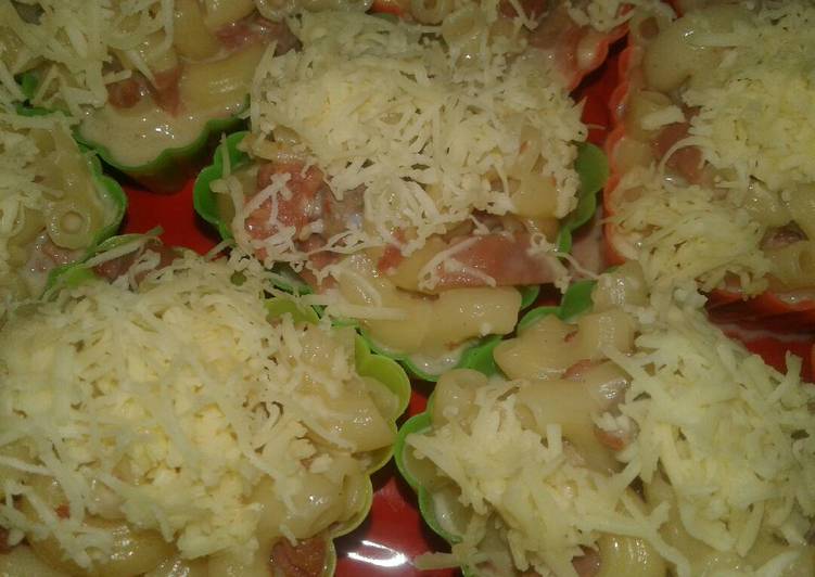 resep Macaroni scotell kukus dengan keju melt cheesse