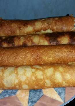 Pancake pisang gulung