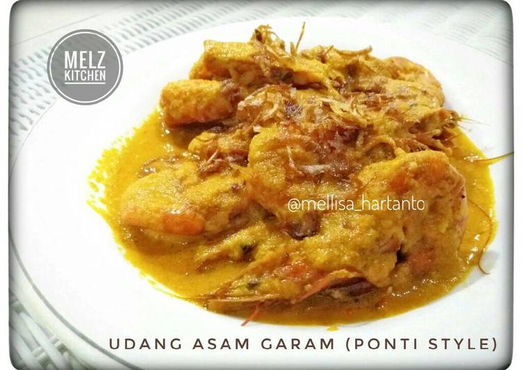 resep lengkap untuk Udang Asam Garam (Ponti Style)