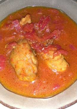 Ayam sayur kulit buah naga