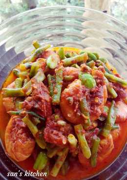 Oseng kacang campur udang dan petai