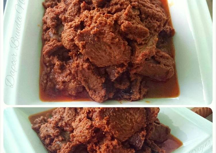 cara membuat Rendang Daging ala Bunda Nabil