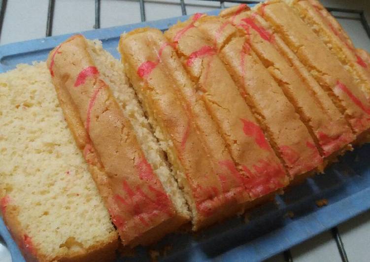 resep lengkap untuk Bolu Panggang Nutrijel Strawberry