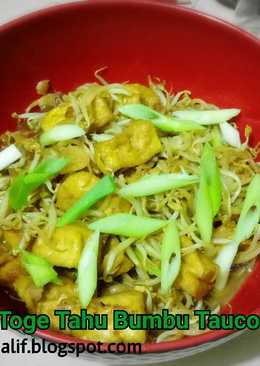 Tumis Toge Tahu Bumbu Tauco