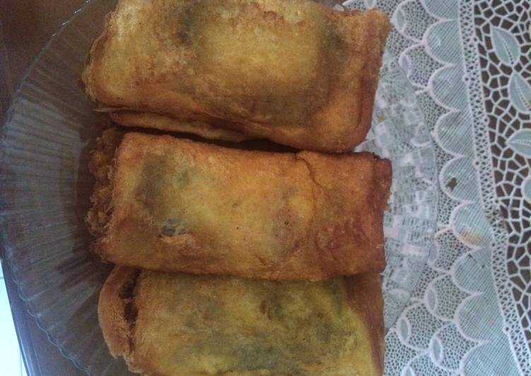 Resep Roti gulung pisang goreng Kiriman dari Lusiyati Shera